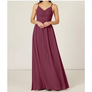 NWT Azazie Blake Dress Mulberry